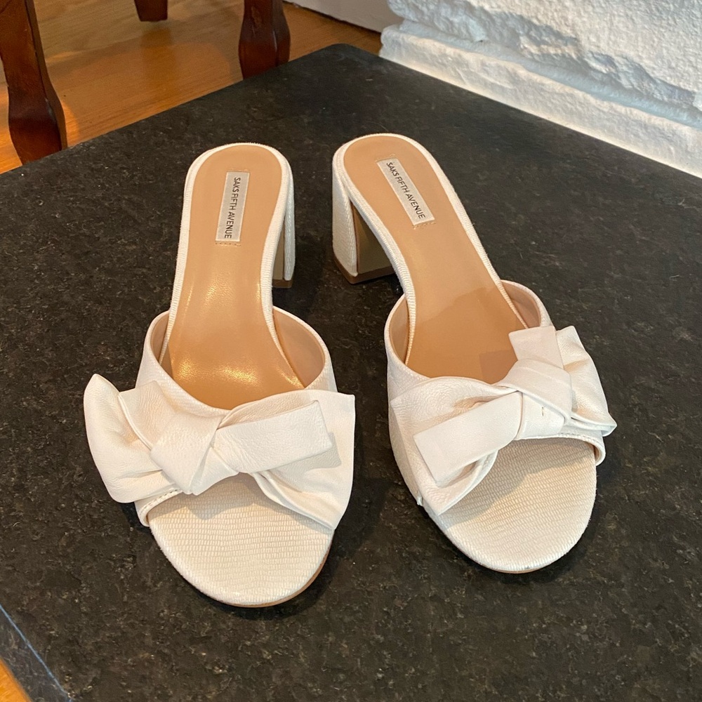 Kate Bow Block Heel Sandals - Saks Fifth Avenue